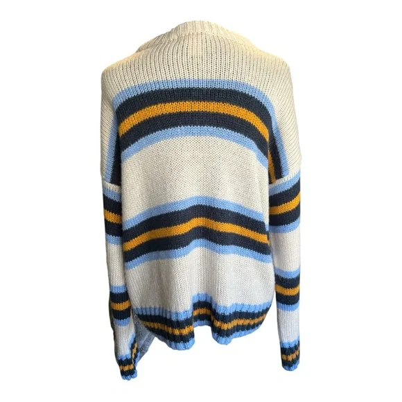 Urban Outfitters | Bobby Boyfriend Striped Crew-Neck Sweater Medium | Y2K Vibes - Picture 2 of 6